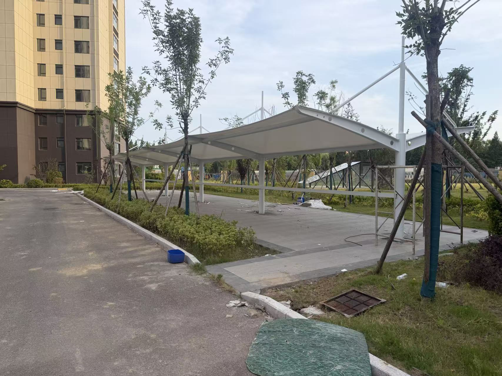 无锡膜结构雨棚案例